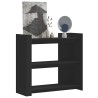 Table console noir 100x35x90 cm bois d'ingénierie 623232623232