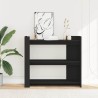Table console noir 100x35x90 cm bois d'ingénierie 623232623232