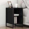 Table de chevet Chêne noir 39.5 x 30 x 50 cm Bois d'ingénierie 623233623233