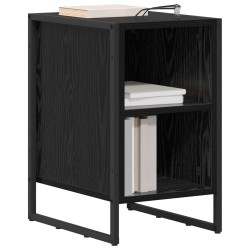 Table de chevet Chêne noir 39.5 x 30 x 50 cm Bois d'ingénierie 623233623233