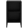 Table de chevet Chêne noir 39.5 x 30 x 50 cm Bois d'ingénierie 623233623233