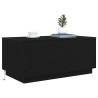 Table basse avec lumières LED chêne noir 90x50x40 cm 623234623234