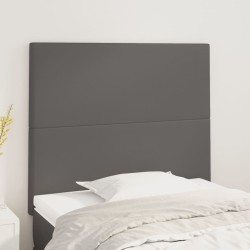 Tête de lit Gris 100x5x118/128 cm Similicuir 623236623236