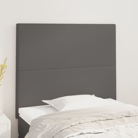 Tête de lit Gris 100x5x118/128 cm Similicuir 623236623236