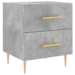 Table de chevet gris béton 40x35x47,5 cm bois d’ingénierie 623238623238