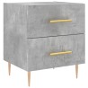 Table de chevet gris béton 40x35x47,5 cm bois d’ingénierie 623238623238