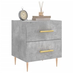 Table de chevet gris béton 40x35x47,5 cm bois d’ingénierie 623238623238