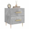 Table de chevet gris béton 40x35x47,5 cm bois d’ingénierie 623238623238