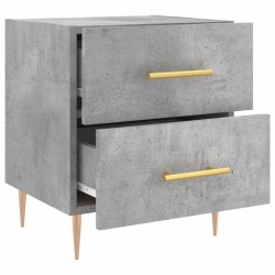 Table de chevet gris béton 40x35x47,5 cm bois d’ingénierie 623238623238