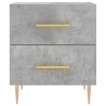 Table de chevet gris béton 40x35x47,5 cm bois d’ingénierie 623238623238