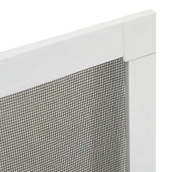 Écran anti-insectes pour fenêtres Blanc 120 x 140 cm 623243623243