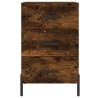 Table de chevet chêne fumé 40x40x66 cm bois d'ingénierie 623246623246