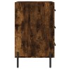 Table de chevet chêne fumé 40x40x66 cm bois d'ingénierie 623246623246