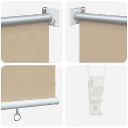Store roulant extérieur protection UV Beige 85 x 140 cm (L x H) 623248623248