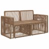 Canapé de jardin 2-Nombre de places Beige polyrotin 623250623250