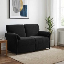 Sofa 2 places Noir 158 x 83 x 95 cm Velours 623251623251