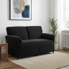 Sofa 2 places Noir 158 x 83 x 95 cm Velours 623251623251