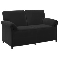 Sofa 2 places Noir 158 x 83 x 95 cm Velours 623251623251