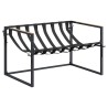Ensemble de canapé de jardin Noir et anthracite Acier 623255623255