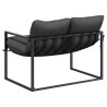 Ensemble de canapé de jardin Noir et anthracite Acier 623255623255