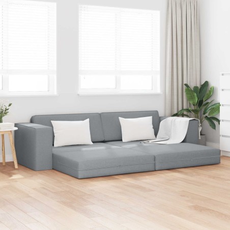 Canapé-Lit Gris clair 245 x 78 x 77 cm tissu 623258623258