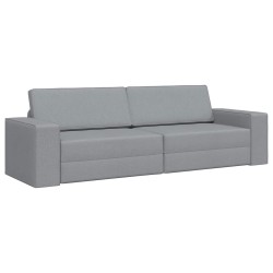 Canapé-Lit Gris clair 245 x 78 x 77 cm tissu 623258623258