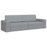 Canapé-Lit Gris clair 245 x 78 x 77 cm tissu 623258623258