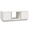 Table basse Blanc 110x50x40 cm Bois massif de pin 623260623260