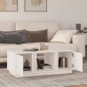 Table basse Blanc 110x50x40 cm Bois massif de pin 623260623260
