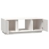 Table basse Blanc 110x50x40 cm Bois massif de pin 623260623260