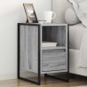 Table de chevet avec tiroir 2 pcs Gris Sonoma 39,5 x 30 x 50 cm 623261623261