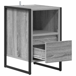 Table de chevet avec tiroir 2 pcs Gris Sonoma 39,5 x 30 x 50 cm 623261623261