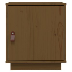 Table de chevet Marron miel 40x34x45 cm Bois de pin massif 623263623263
