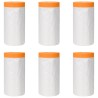 Tapis de protection avec bande adhésive 6 pcs 140 x 3300 cm 623265623265