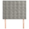 Tête de lit Gris clair 80x5x118/128 cm Velours 623266623266