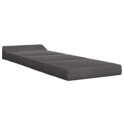 Canapé-lit pliable Gris foncé 200 x 70 x 10 cm Velours 623268623268