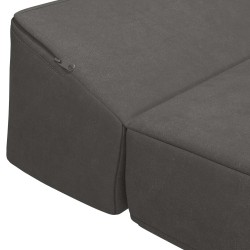 Canapé-lit pliable Gris foncé 200 x 70 x 10 cm Velours 623268623268