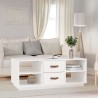 Table basse Blanc 100x50x41 cm Bois massif de pin 623270623270