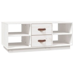 Table basse Blanc 100x50x41 cm Bois massif de pin 623270623270