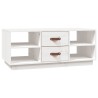 Table basse Blanc 100x50x41 cm Bois massif de pin 623270623270