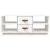 Table basse Blanc 100x50x41 cm Bois massif de pin 623270623270