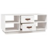 Table basse Blanc 100x50x41 cm Bois massif de pin 623270623270