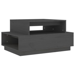 Table basse Gris 80x55x40,5 cm Bois massif de pin 623272623272