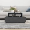 Table basse Gris 80x55x40,5 cm Bois massif de pin 623272623272