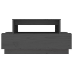 Table basse Gris 80x55x40,5 cm Bois massif de pin 623272623272