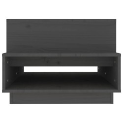 Table basse Gris 80x55x40,5 cm Bois massif de pin 623272623272