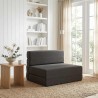 Canapé-lit pliable Gris foncé 70 x 72 x 60 cm Tissu 623276623276