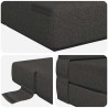 Canapé-lit pliable Gris foncé 70 x 72 x 60 cm Tissu 623276623276