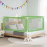 Barrière de sécurité de lit d'enfant Vert 180x25 cm Tissu 623278623278