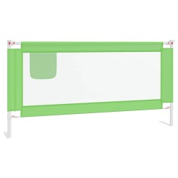 Barrière de sécurité de lit d'enfant Vert 180x25 cm Tissu 623278623278